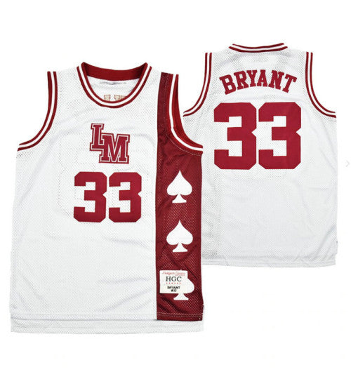Lower Merion Kobe Bryant 33 Aces Alternate High School Basketball College Basketball Jersey White retro stitched fan