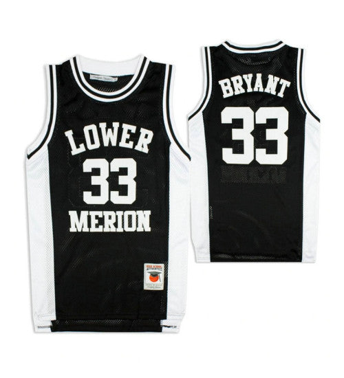 Lower Merion Kobe Bryant 33 High School Basketball College Basketball Jersey Black retro stitched fan jersey RTJ4329