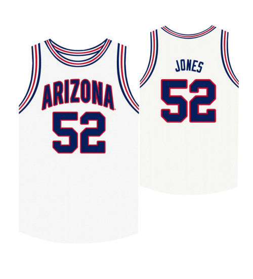 Arizona Wildcats 52 Kory Jones White College Basketball Jersey retro stitched fan jersey RTJ6402 image 1