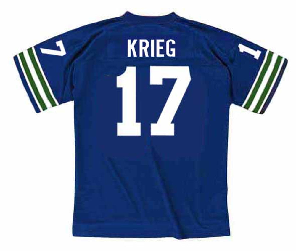 Seattle Seahawks Dave Krieg 1982 Throwback Football Jersey product image