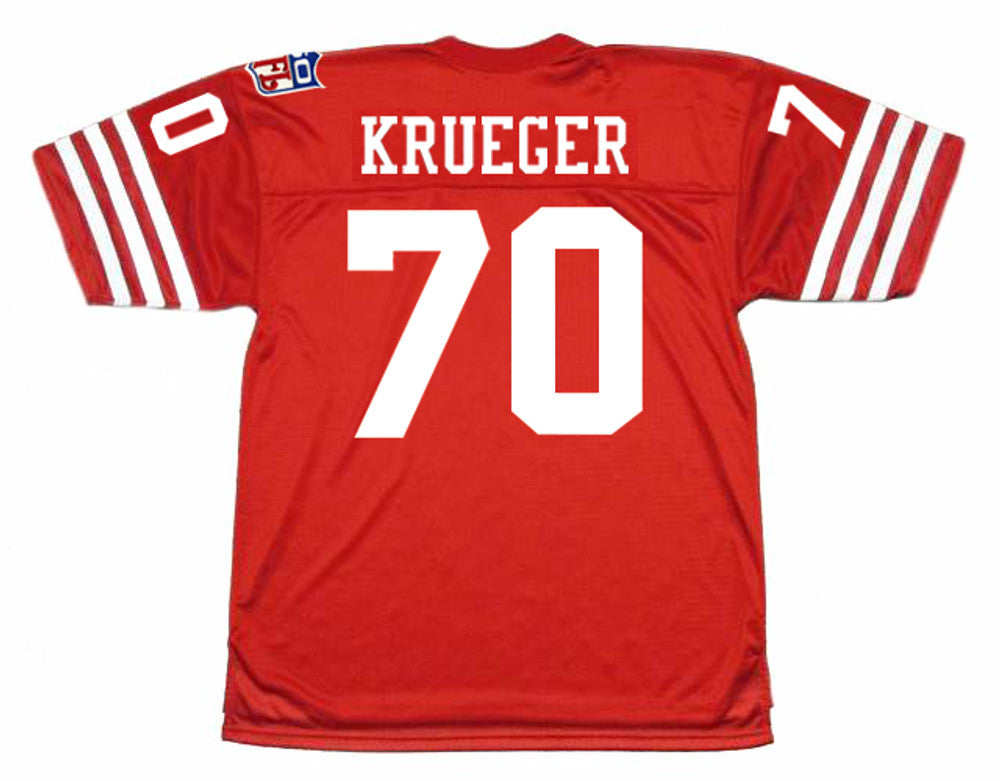 CHKR SF 49ers 1969 Throwback Football Jersey, Retro Stitched Jersey