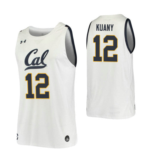 Kuany Kuany College Basketball Jersey White California Golden Bears retro stitched fan jersey RTJ4445 image 1