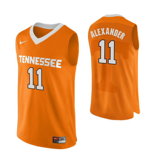 Tennessee Volunteers 11 Kyle Alexander Performace College Basketball Jersey Orange retro stitched fan jersey RTJ2129