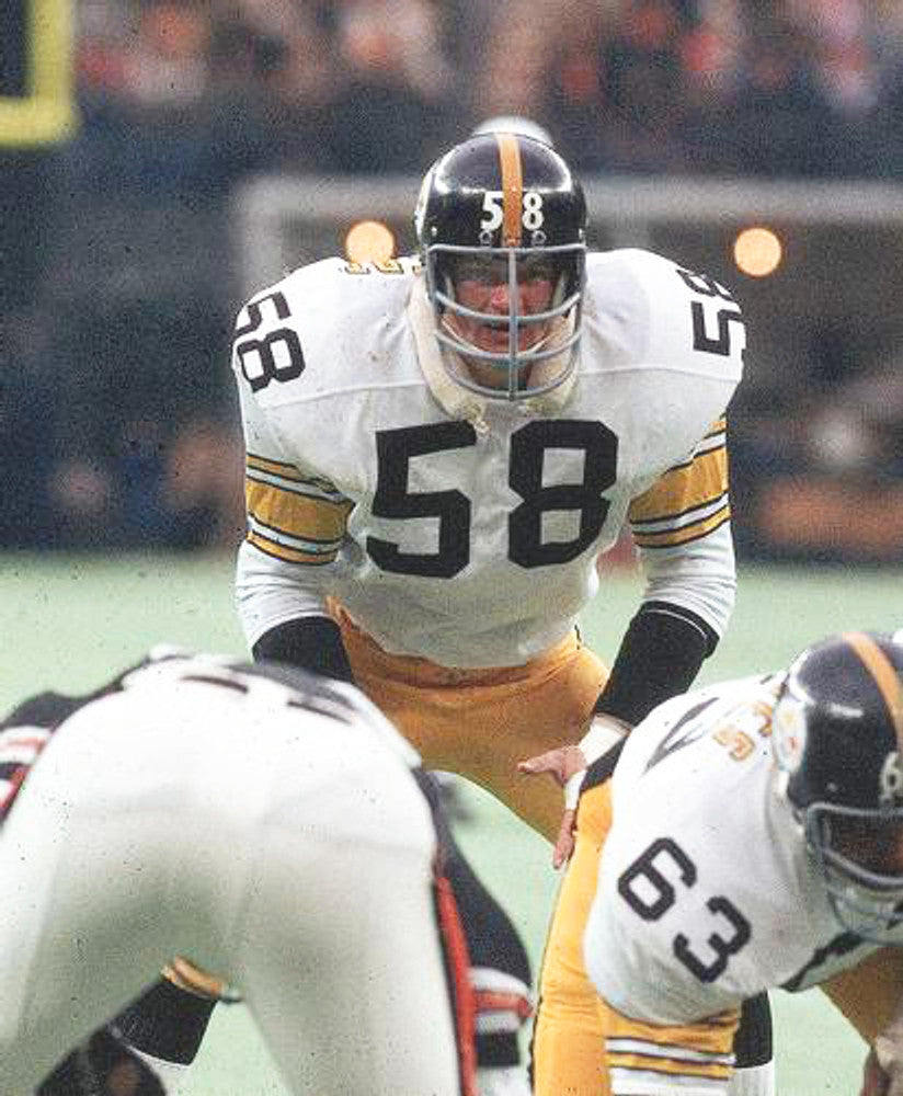 Pittsburgh Steelers Jack Lambert 1975 Away Throwback Football Jersey product image