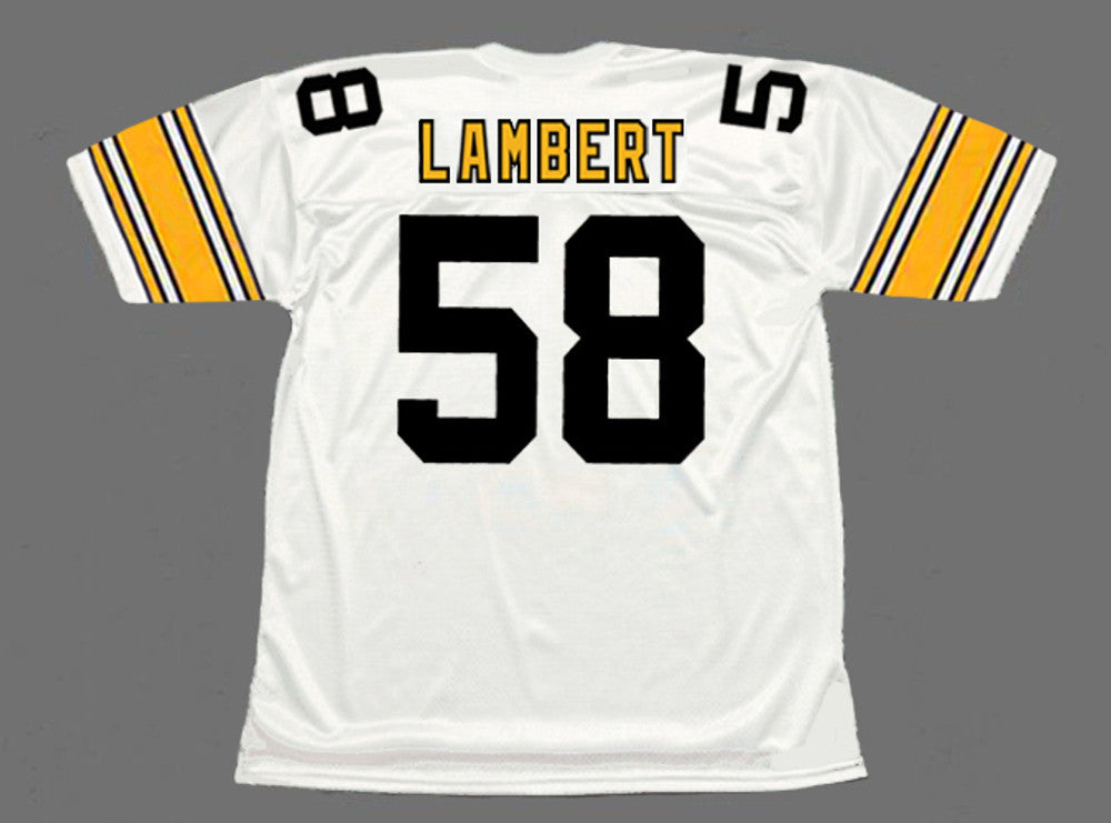 Pittsburgh Steelers Jack Lambert 1975 Away Throwback Football Jersey product image