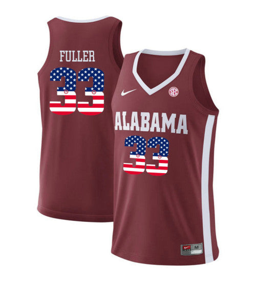 Alabama Crimson Tide 33 Landon Fuller College Basketball Jersey Red 5964 retro stitched fan jersey RTJ6685 image 1
