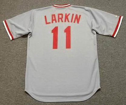 Barry Larkin Cincinnati Reds 1987 Baseball jersey retro stitched fan gear RTJ01828