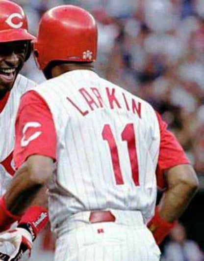 Barry Larkin Cincinnati Reds 1995 Baseball jersey retro stitched fan gear RTJ01825