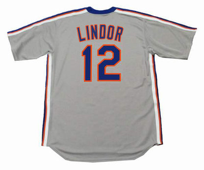 Francisco Lindor New York Mets 1987 Baseball jersey retro stitched fan gear RTJ00959