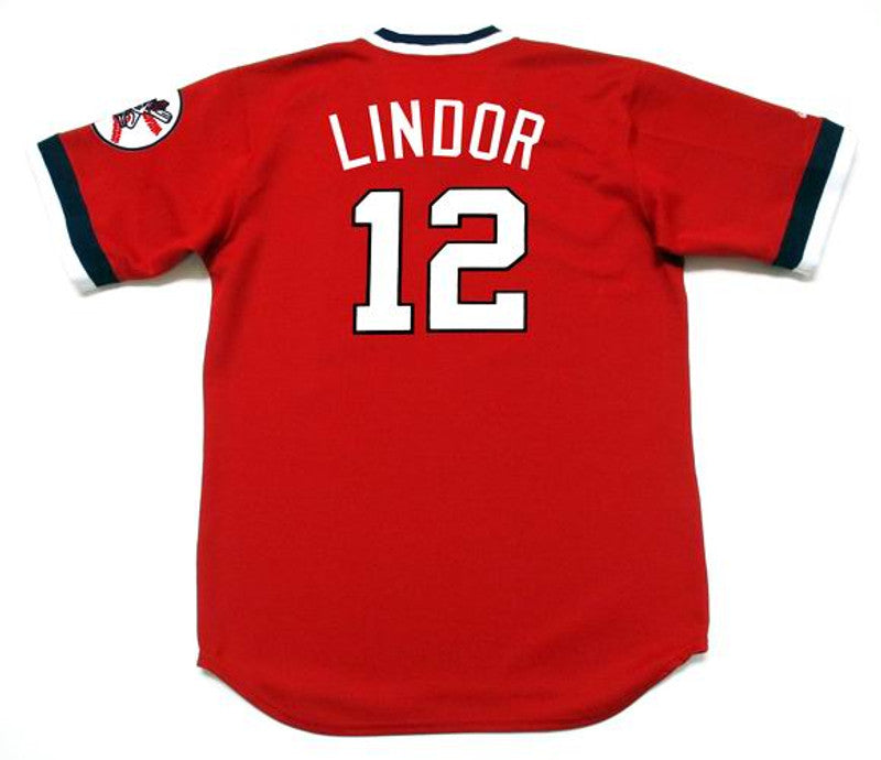 Francisco Lindor Cleveland Indians 1970s Baseball jersey retro stitched fan gear RTJ00962