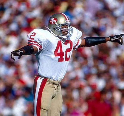 San Francisco 49ers Ronnie Lott 1988 Away Throwback Football Jersey product image