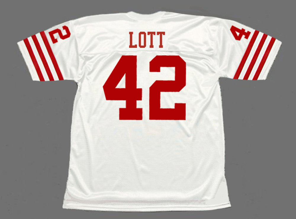 San Francisco 49ers Ronnie Lott 1988 Away Throwback Football Jersey product image