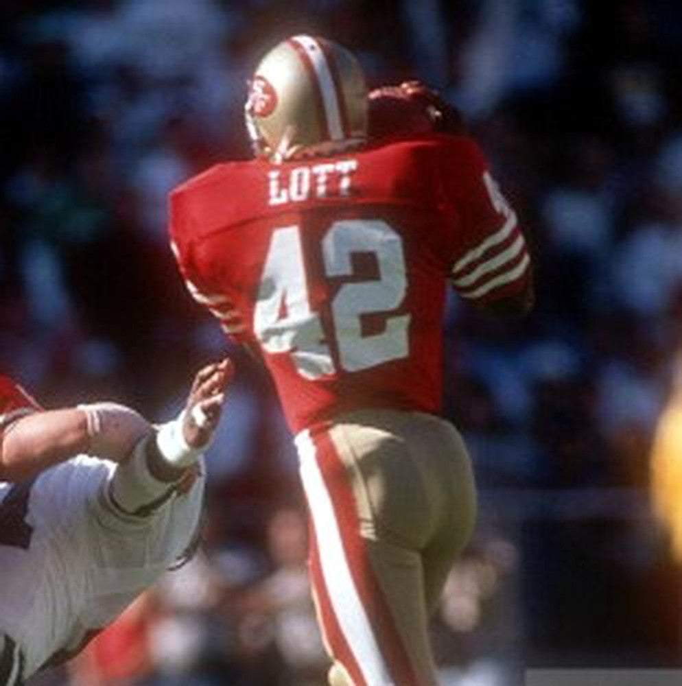 San Francisco 49ers Ronnie Lott 1988 Home Throwback Football Jersey product image