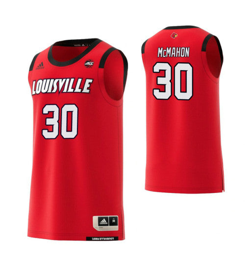 Louisville Cardinals 30 Ryan Mcmahon College Basketball Jersey Red 8294 retro stitched fan jersey RTJ4355 image 1