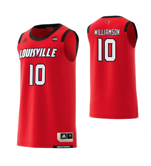 Louisville Cardinals Samuell Williamson College Basketball Jersey Red retro stitched fan jersey RTJ4335 image 1