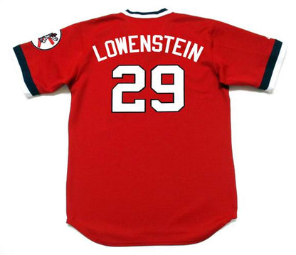 John Lowenstein Cleveland Indians 1975 Baseball jersey retro stitched fan gear RTJ00417