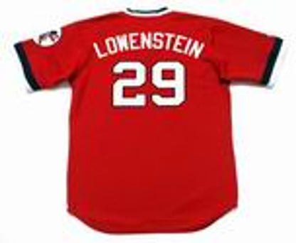 John Lowenstein Cleveland Indians 1975 Baseball jersey retro stitched fan gear RTJ00417