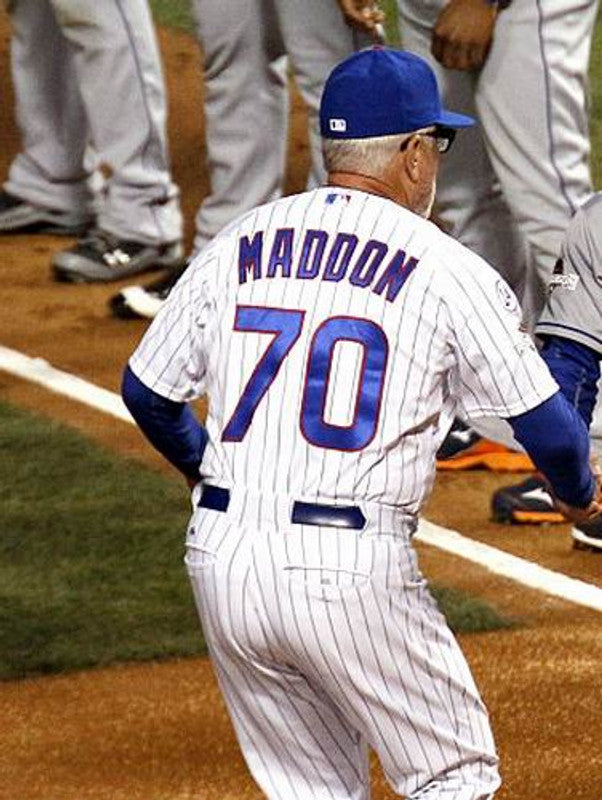 Joe Maddon Chicago Cubs 2016 Baseball jersey retro stitched fan gear RTJ00481