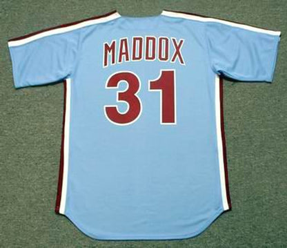 Garry Maddox Philadelphia Phillies 1980 Baseball jersey retro stitched fan gear RTJ00912