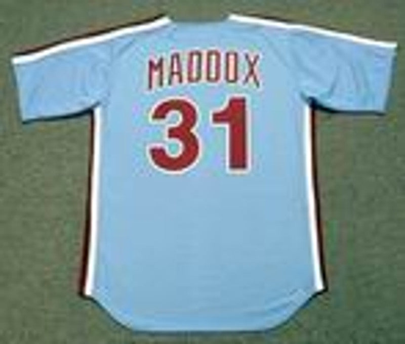 Garry Maddox Philadelphia Phillies 1980 Baseball jersey retro stitched fan gear RTJ00912