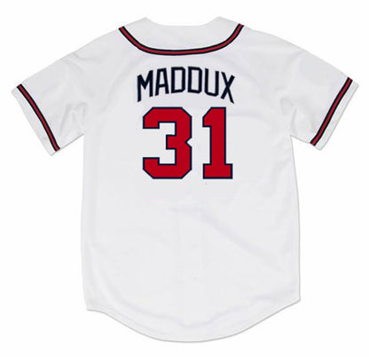 Greg Maddux Atlanta Braves 1995 Baseball jersey retro stitched fan gear RTJ00799