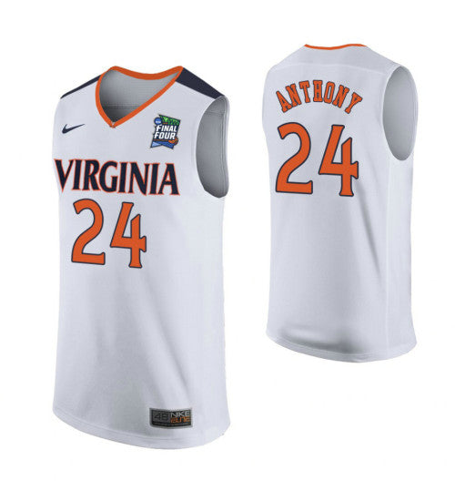 Marco Anthony Virginia Cavaliers White Final Four College Basketball Jersey retro stitched fan jersey RTJ10031 image 1