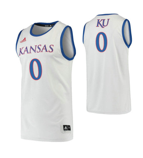 Kansas Jayhawks 0 Marcus Garrett College Basketball Jersey Gray retro stitched fan jersey RTJ10532 image 1