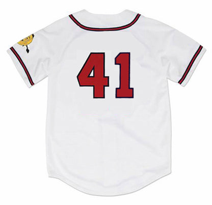 EM MB 1957 Home Throwback Baseball Stitched Jersey, Vintage Baseball Jersey, Retro Sewn Jersey