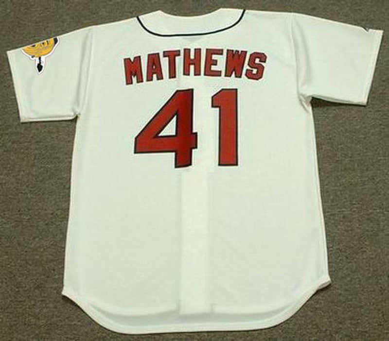EM MB 1960s Home Throwback Baseball Stitched Jersey, Vintage Baseball Jersey, Retro Sewn Jersey