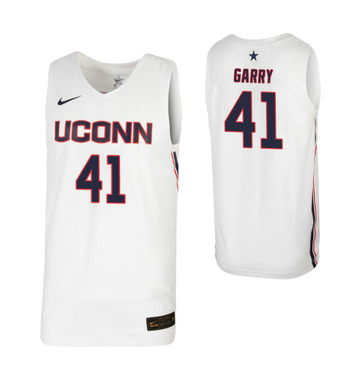Matt Garry College Basketball Jersey White UConn Huskies retro stitched fan jersey RTJ9927 image 1