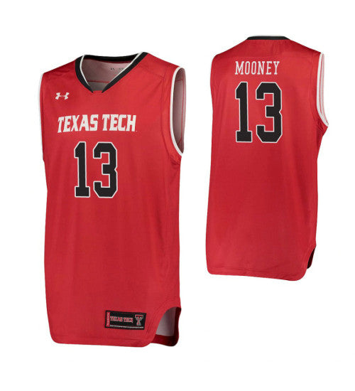 Texas Tech Red Raiders Matt Mooney Performance College Basketball Jersey Red retro stitched fan jersey RTJ1892 image 1