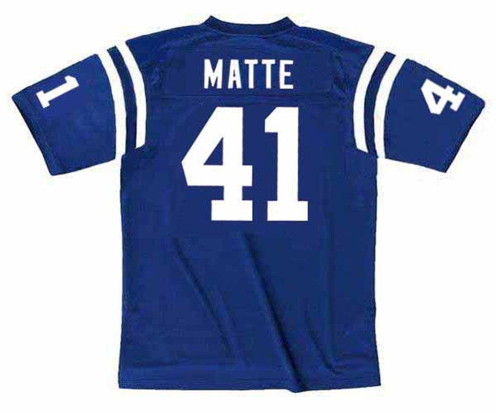 Baltimore Colts Tom Matte 1970 Home Throwback Football Jersey product image