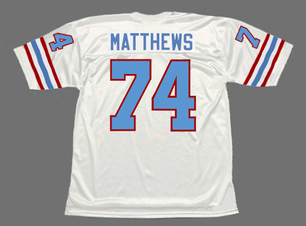 Houston Oilers Bruce Matthews 1988 Throwback Football Jersey product image