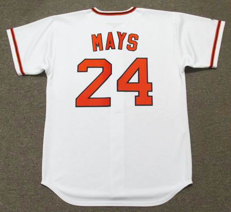 WM SFG 1970s Cooperstown Home Baseball Stitched Jersey, Vintage Baseball Jersey, Retro Sewn Jersey