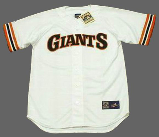 WM SFG 1980s Home Baseball Throwback Stitched Jersey, Vintage Baseball Jersey, Retro Sewn Jersey