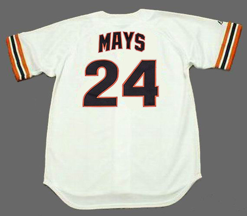 WM SFG 1980s Home Baseball Throwback Stitched Jersey, Vintage Baseball Jersey, Retro Sewn Jersey