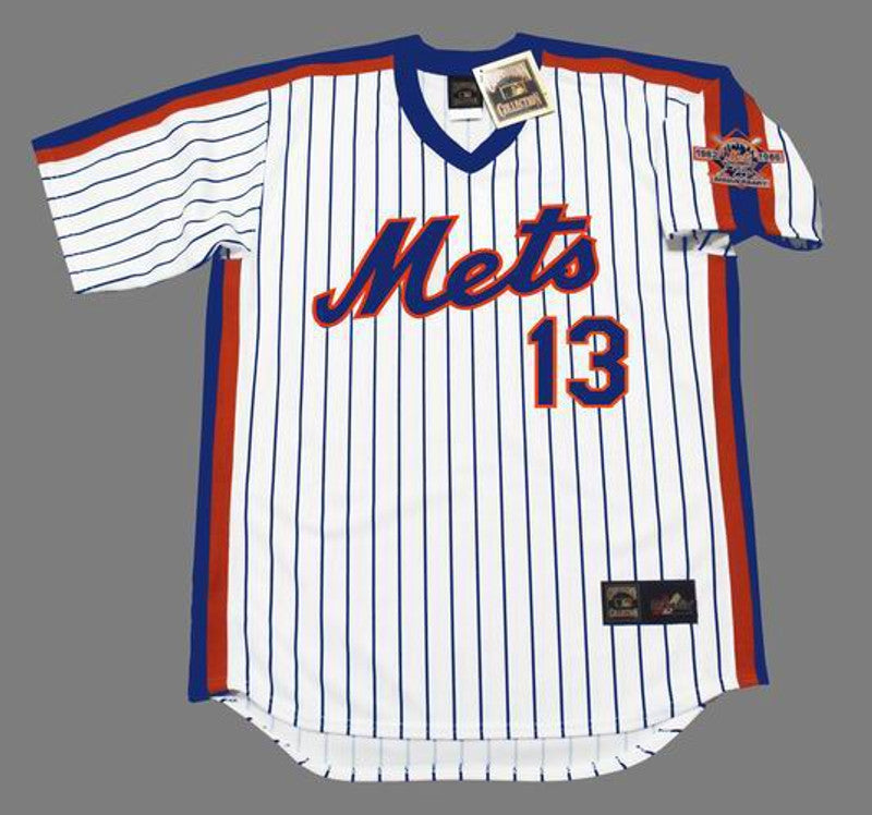 LM NYM 1986 Cooperstown Home Baseball Stitched Jersey, Vintage Baseball Jersey, Retro Sewn Jersey