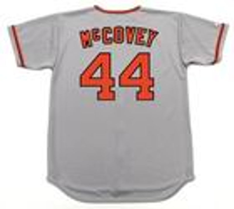WM SFG 1973 Cooperstown Away Baseball Stitched Jersey, Vintage Baseball Jersey, Retro Sewn Jersey