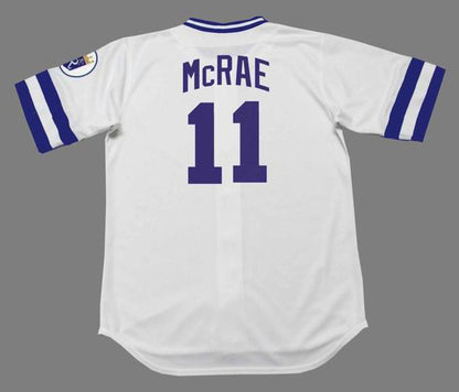 Hal Mcrae Kansas City Royals 1985 Baseball jersey retro stitched fan gear RTJ00784