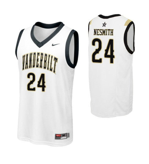 Vanderbilt Commodores 24 Aaron Nesmith White College Basketball Jersey retro stitched fan jersey RTJ7299 image 1