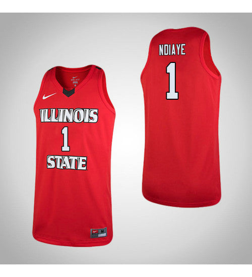 Illinois State Redbirds 1 Abdoulaye Ndiaye College Basketball Jersey Red retro stitched fan jersey RTJ5099 image 1