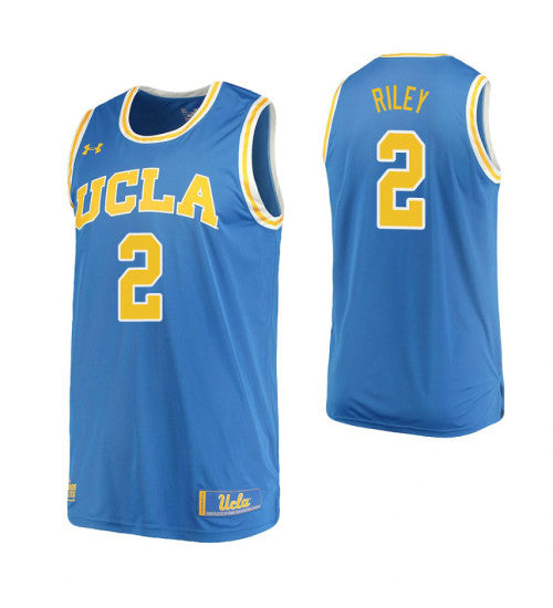 UCLA Bruins 2 Cody Riley Home College Basketball Jersey Blue retro stitched fan jersey RTJ1836 image 1