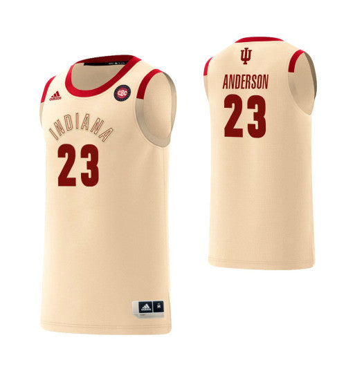 Indiana Hoosiers 23 Damezi Anderson Harlem Renaissance College Basketball Jersey Cream retro stitched fan jersey