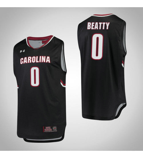 South Carolina Gamecocks 0 David Beatty College Basketball Jersey Black retro stitched fan jersey RTJ8129 image 1