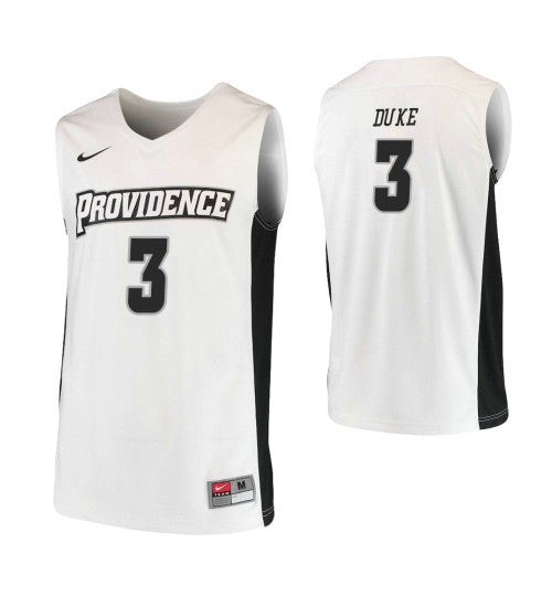 Providence Friars 3 David Duke College Basketball Jersey White retro stitched fan jersey RTJ8273 image 1