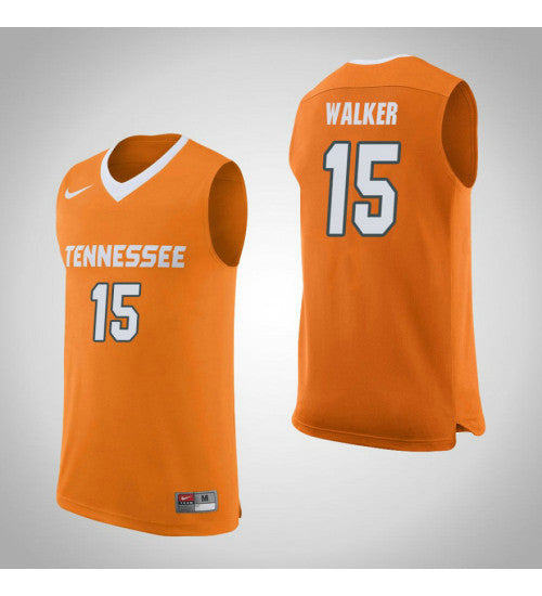 Tennessee Volunteers 15 Derrick Walker College Basketball Jersey Orange retro stitched fan jersey RTJ2117 image 1