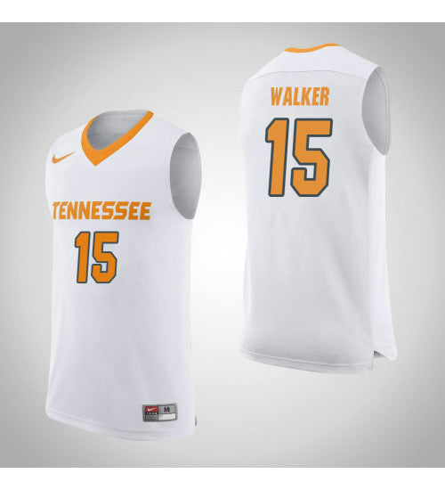 Tennessee Volunteers 15 Derrick Walker College Basketball Jersey White retro stitched fan jersey RTJ2116 image 1