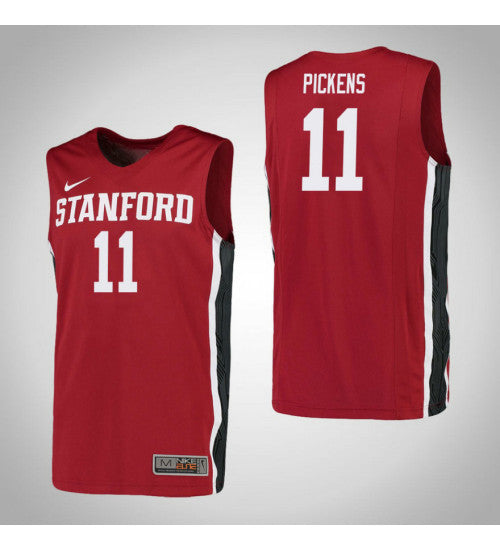 Stanford Cardinal 11 Dorian Pickens College Basketball Jersey Red retro stitched fan jersey RTJ8069 image 1