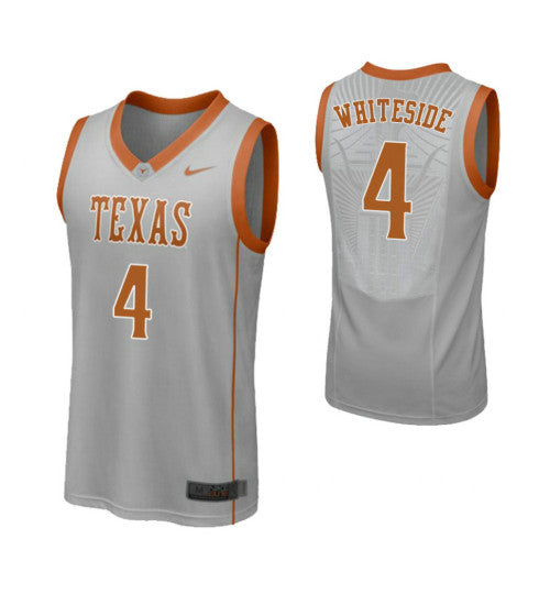 Texas Longhorns 4 Drayton Whiteside College Basketball Jersey Gray retro stitched fan jersey RTJ7742 image 1