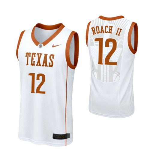 Texas Longhorns 12 Kerwin Roach Ii College Basketball Jersey White retro stitched fan jersey RTJ2023 image 1